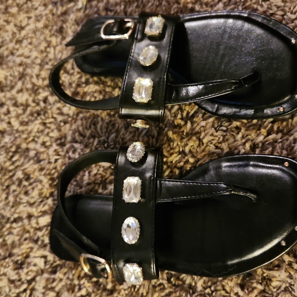 STEVE MADDEN MADDEN NYC studded sandals girls size 1 - Picture 5 of 6